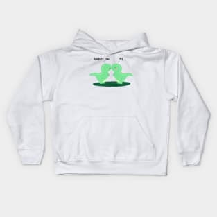 Adorable Dinosaurs Headbutting Kids Hoodie